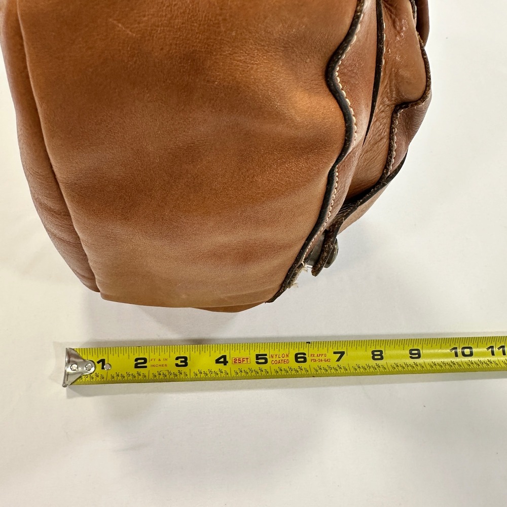 Patricia Nash Italian Leather Saddle Crossbody Women Medium Tan Buckle | Boho - Picture 13 of 15